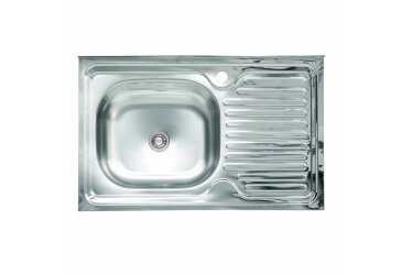 Image Мийка кухонна з нержавіючої сталі Platinum 8050 L (0,4/120 мм) Платинум