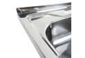Image 5 - Кухонна мийка з нержавіючої сталі Platinum ПОЛІРОВКА 6060 L (0,7/160 мм) Платинум