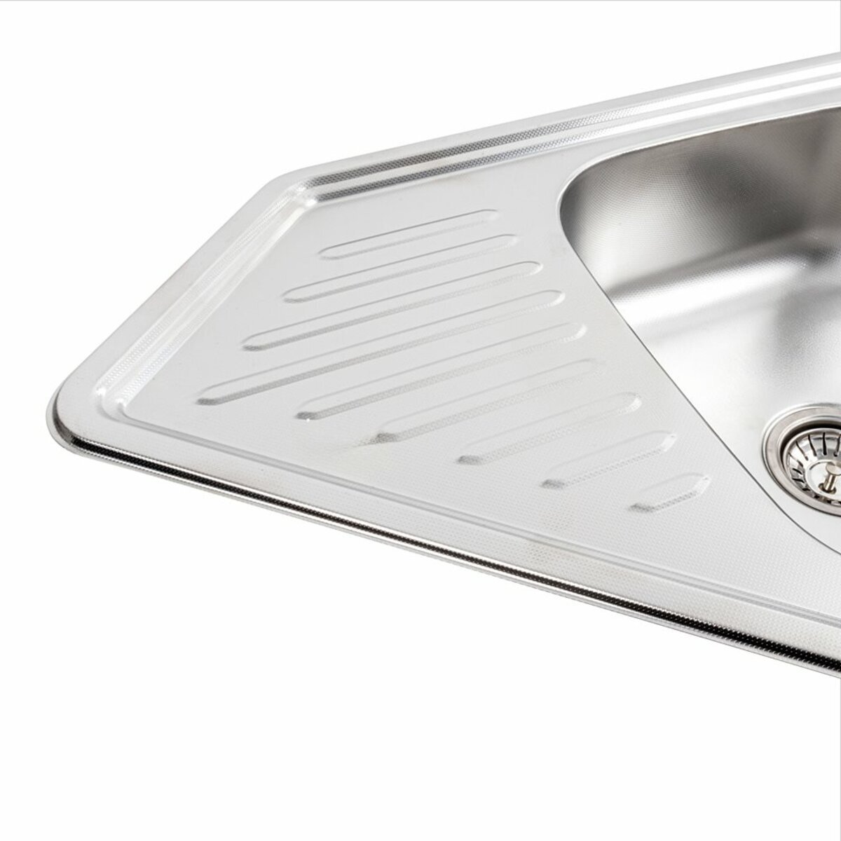 Фото 6 - Кухонна мийка з нержавіючої сталі Platinum 9550В ДЕКОР (0,8/180 мм) Platinum