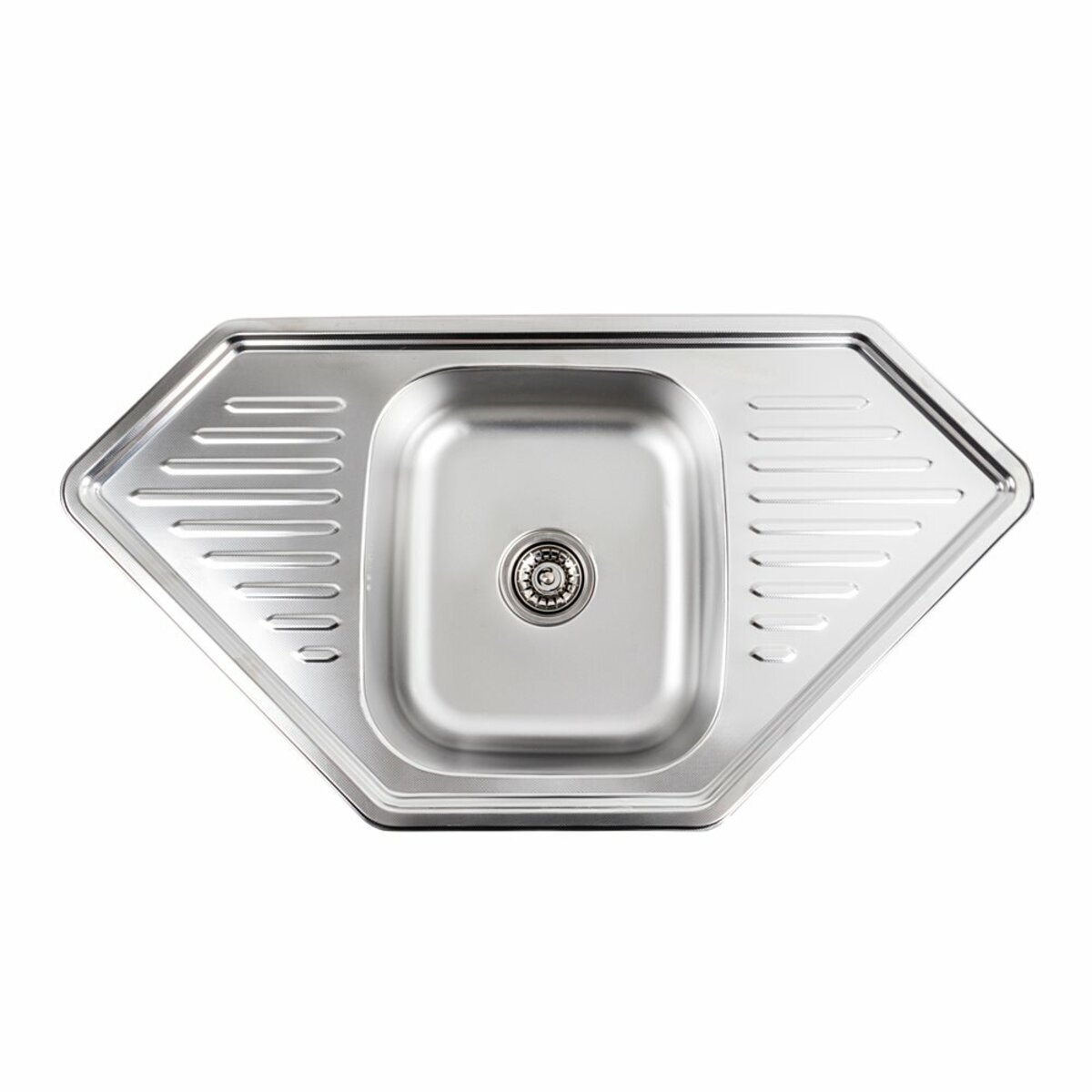 Фото 1 - Кухонна мийка з нержавіючої сталі Platinum 9550В ДЕКОР (0,8/180 мм) Platinum