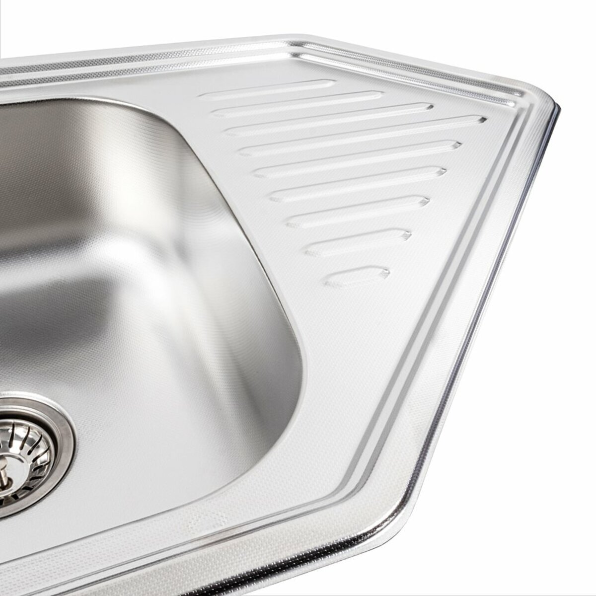 Фото 5 - Кухонна мийка з нержавіючої сталі Platinum 9550В ДЕКОР (0,8/180 мм) Platinum