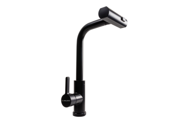 Image Смеситель кухонный XK09B VALESO PVD черный Платинум