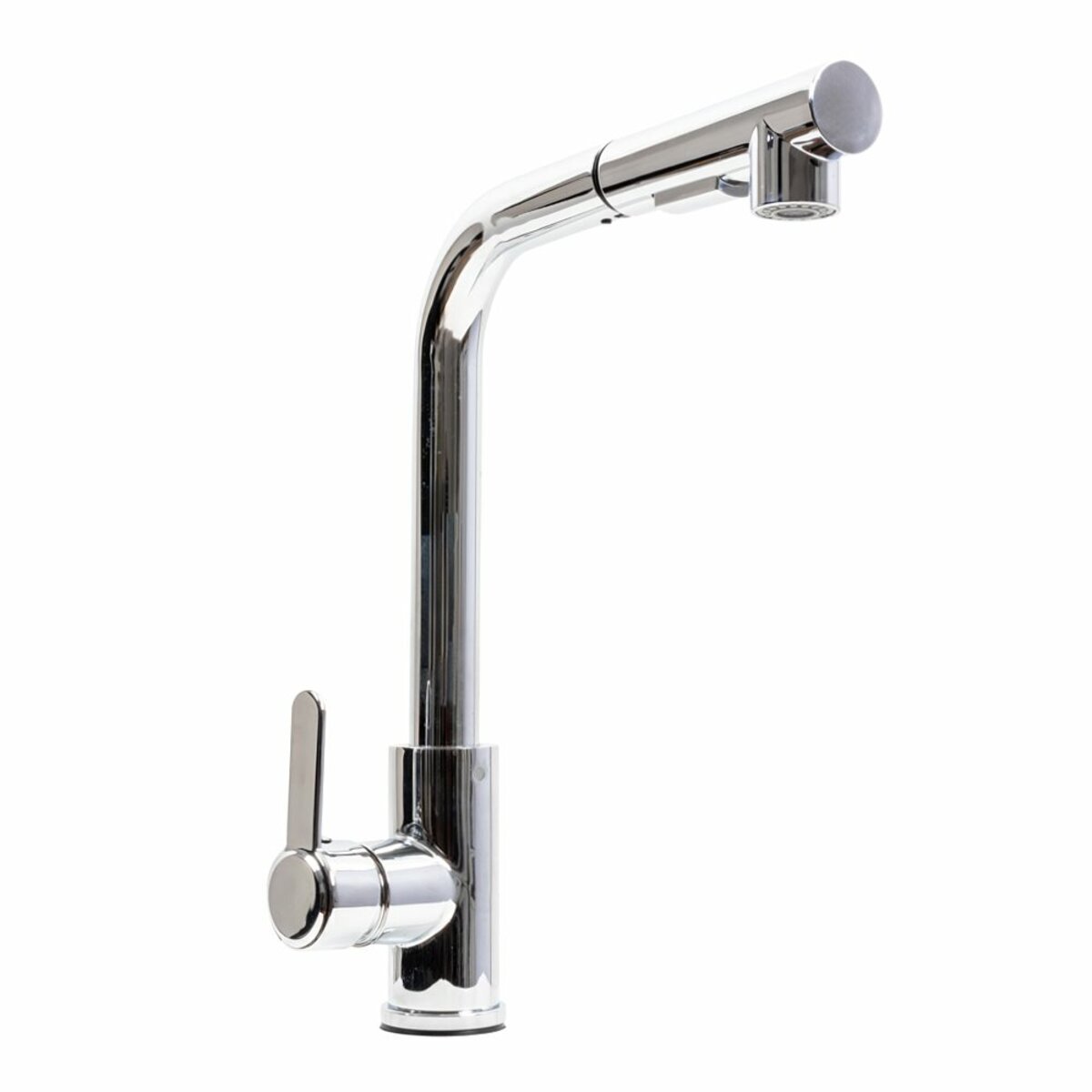 Фото 1 - Смеситель кухонный с выдвижной лейкой FC-1 Platinum (polished) Платинум