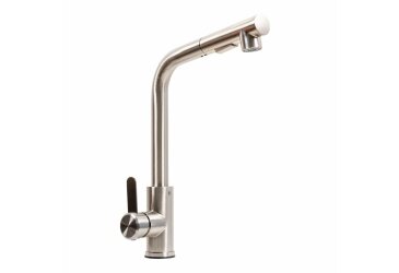Image Смеситель кухонный с выдвижной лейкой FC-1 Platinum (brush) Платинум