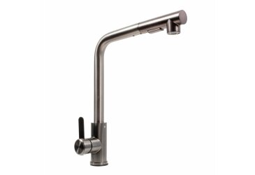 Image FC-3 кухонный смеситель с выдвижной воронкой ТМ Platinum (PVD черный) Платинум