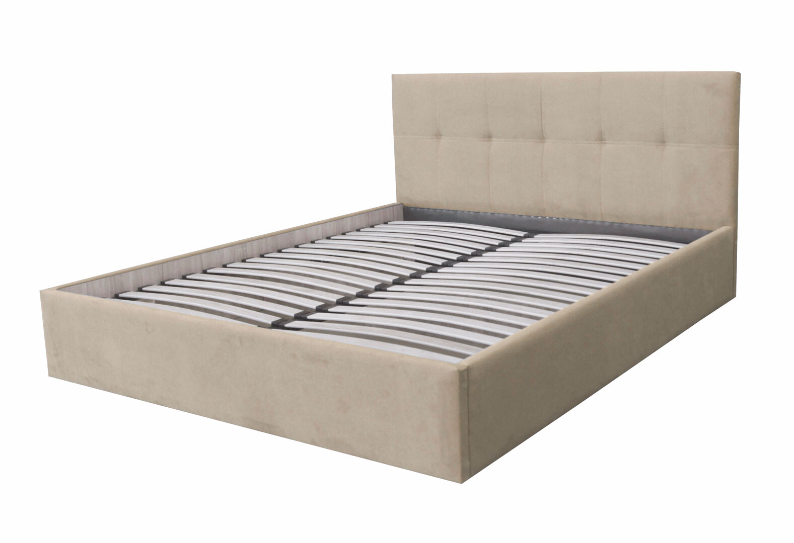 Фото 3 - Ліжко-подіум Kredens furniture Кім 160х200 см підйомне, тк. Fiore cream