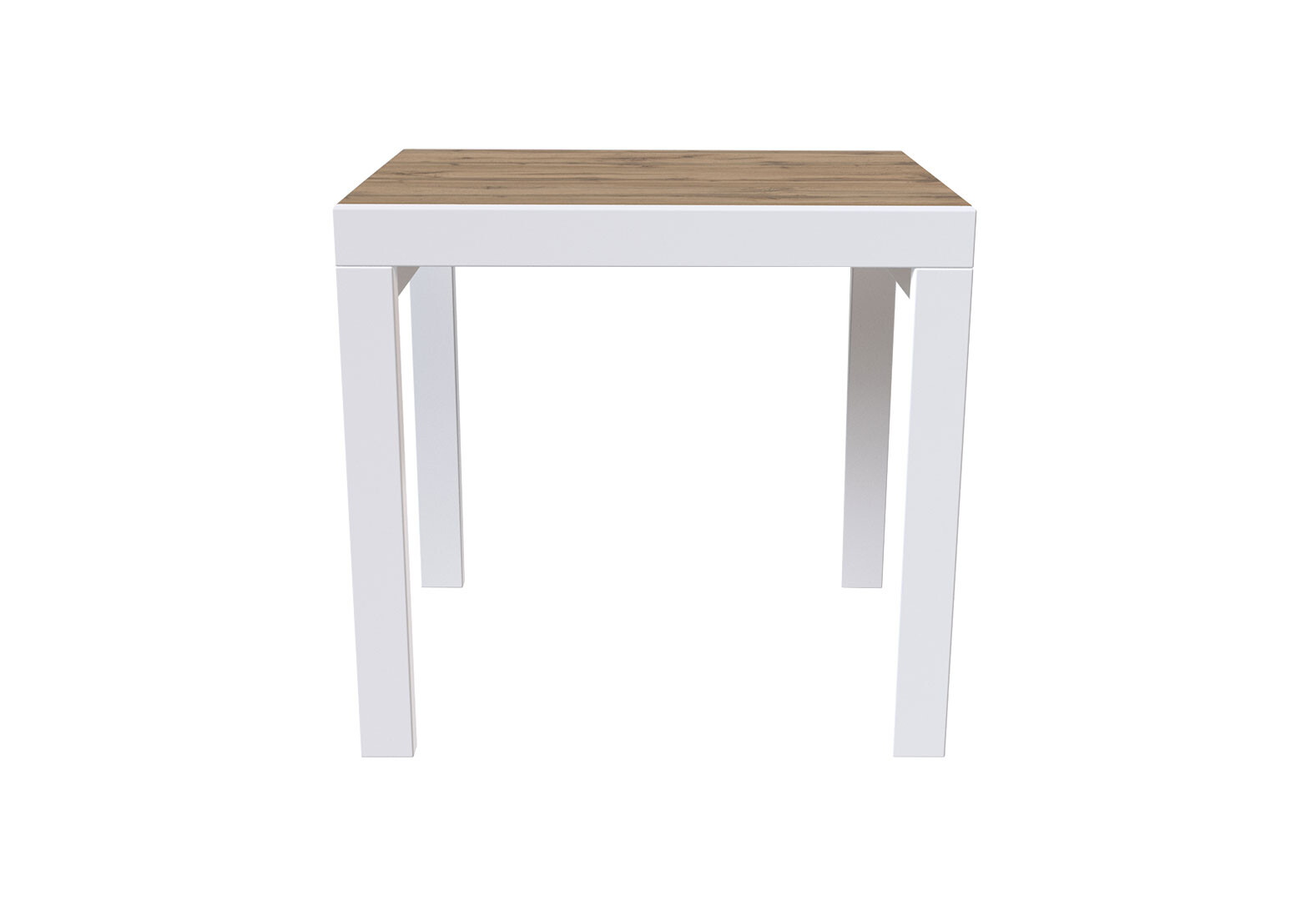 Фото 5 - Стол обеденный Крос белый / дуб тахо Viant