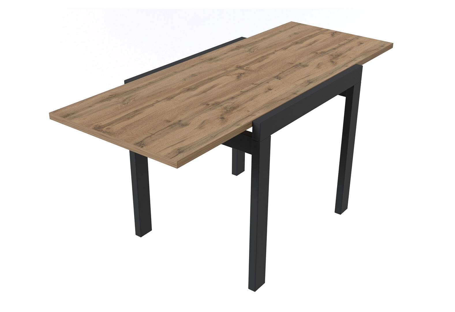 Фото 3 - Стол обеденный Viant Кросс раскладной 81,5 (163) см, венге / дуб тахо