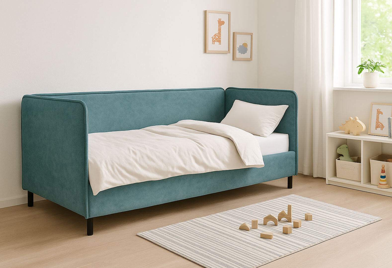 Фото 2 - Ліжко-подіум Vika Агат 90х200 підйомне з ортопедичною основою