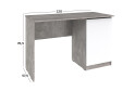 Фото 4 - Стол письменный Киевский стандарт КС 11 с тумбой правый 120x58 см бетон / нимфея альба