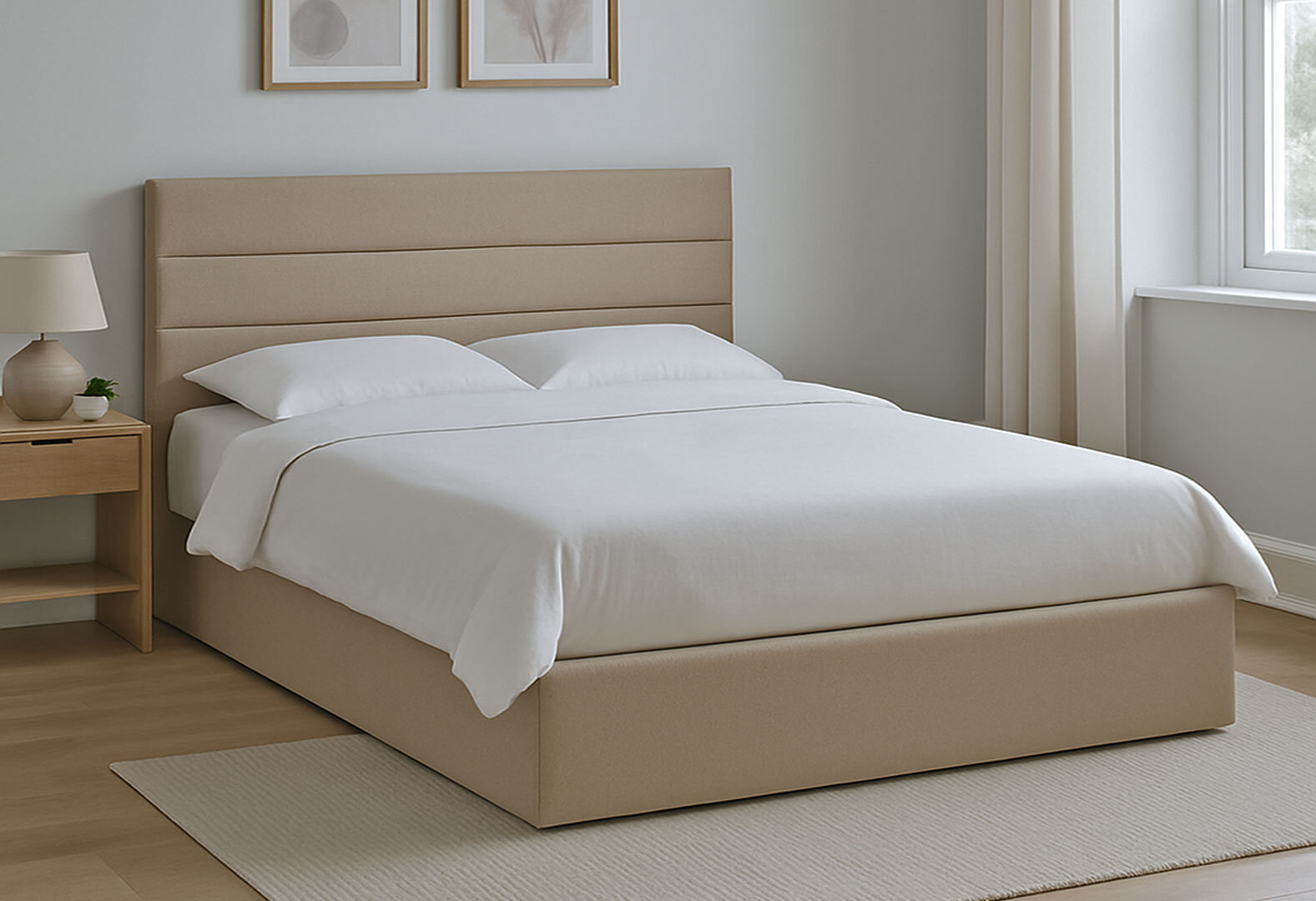 Фото 2 - Ліжко-подіум Kredens furniture Берк 140х200 см, тк. Аляска 23
