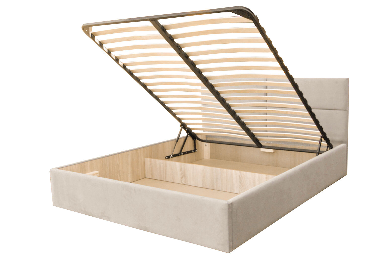 Фото 4 - Ліжко-подіум Kredens furniture Лерн 140х200 см підйомне, тк. Trinity 02