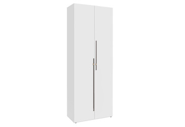 Фото Шкаф Svit Mebliv Спейс двухдверная со штанкой и полками 80х220х57 см, нимфея альба
