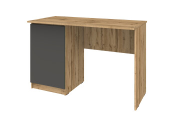 Фото Стіл письмовий Київський стандарт КС 11 з тумбою лівий 120x58 см дуб аппалачі / антрацит