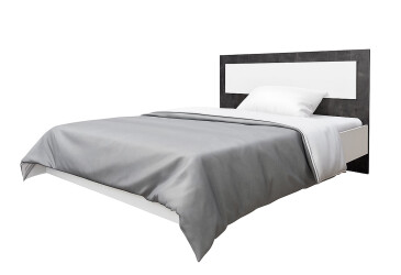 Фото Кровать Svit Mebliv Мия (без вклада) 160х200 см, белый/бетон темный