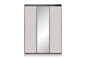 Фото 1 - Шафа-купе Мебель Стар 3-дверный 1800х2500х600 с зеркалом, Кашемир, профиль BG (черный глянец)