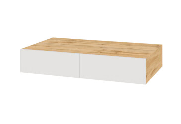 Фото Стол письменный подвесной Svit Mebliv Спейс 100 см, дуб аппалачи / нимфея альба