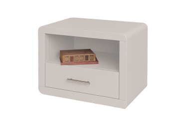 Фото Тумба приліжкова Arbor Drev Глорія з шухлядою 52 см сосна, кашемір