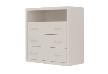 Фото Комод Arbor Drev Глория с 3 ящиками и полкой 97 см бук, кашемир