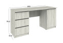 Image 4 - Стол письменный Киевский стандарт КС 13 с тумбой и 3-мя ящиками 160x58 см сосна натти