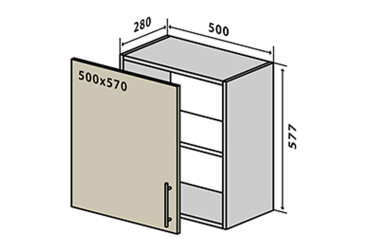 Фото В52 Тумба 1Д 50 Лори / Lori Вип-Мастер