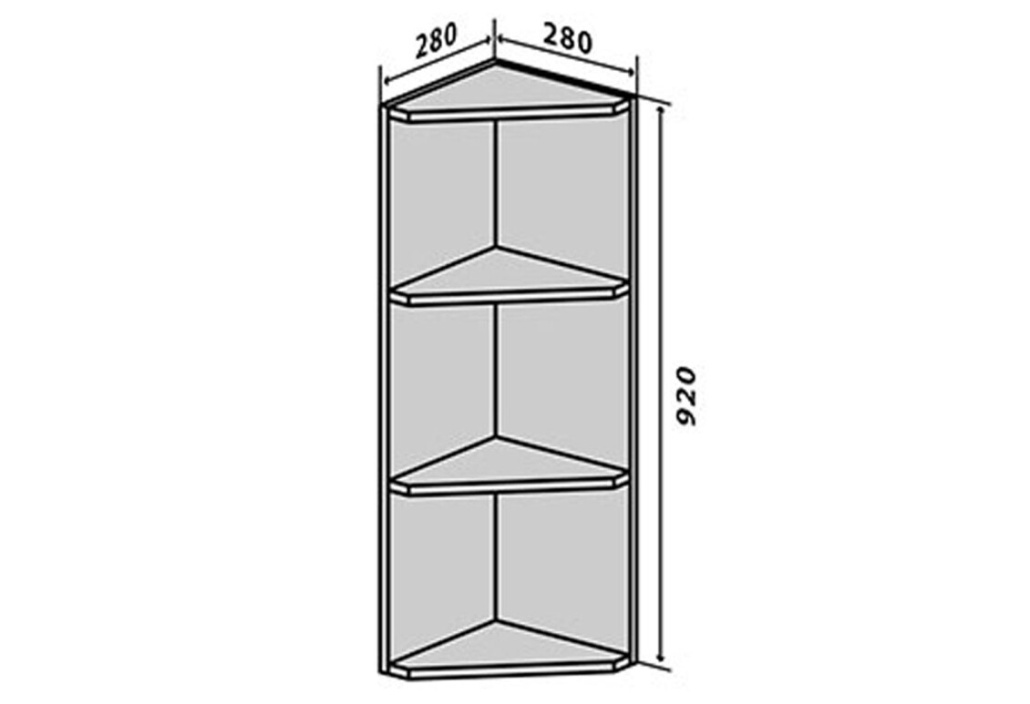 Фото В55 Полки угловые 92 Лори / Lori Вип-Мастер