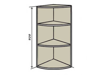 Фото В56R Полки угловые 92 Лори / Lori Вип-Мастер