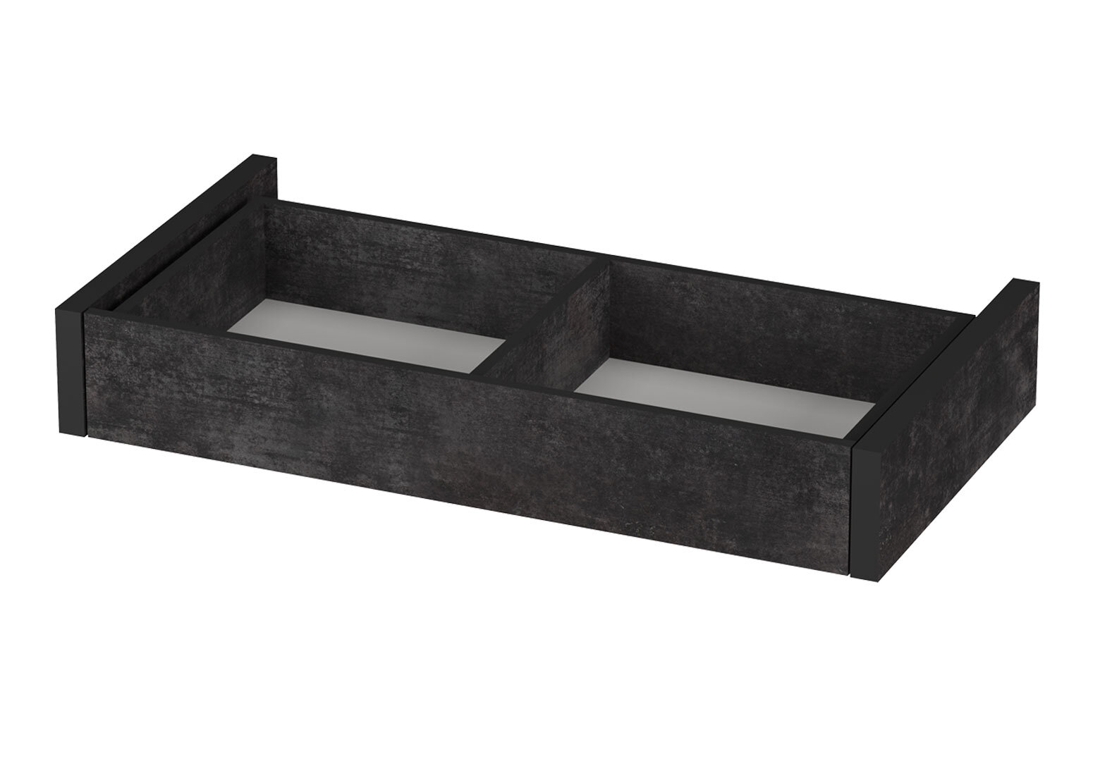 Фото 1 - Шухляда Moreli Ramo / Рамо R-0025 до шаф з 2 дверками 96,9 см (комплект 2 шт), бетон темний