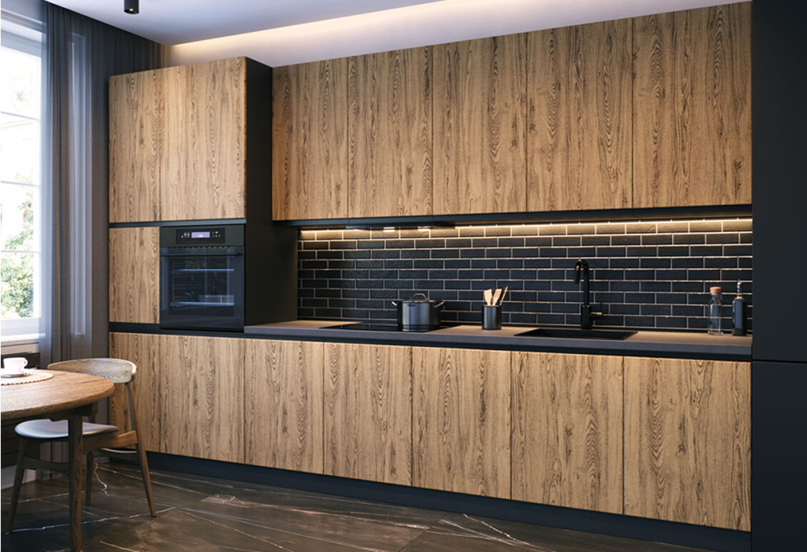 Фото Кухня Вип-мастер Лори / Lori 400 см, дуб старый V