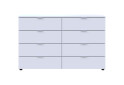 Фото 3 - Комод Doros Рон 8 с 8 ящиками 130 см Белый