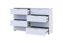 Фото 5 - Комод Doros Рон 8 с 8 ящиками 130 см Белый