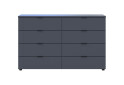 Фото 3 - Комод Doros Рон 8 с 8 ящиками 130 см Графит