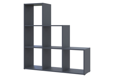 Фото Стелаж Doros Степ 3х3 відкритий 103 см Графіт 
