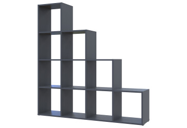 Фото Стелаж Doros Степ 4х4 відкритий 136 см Графіт 