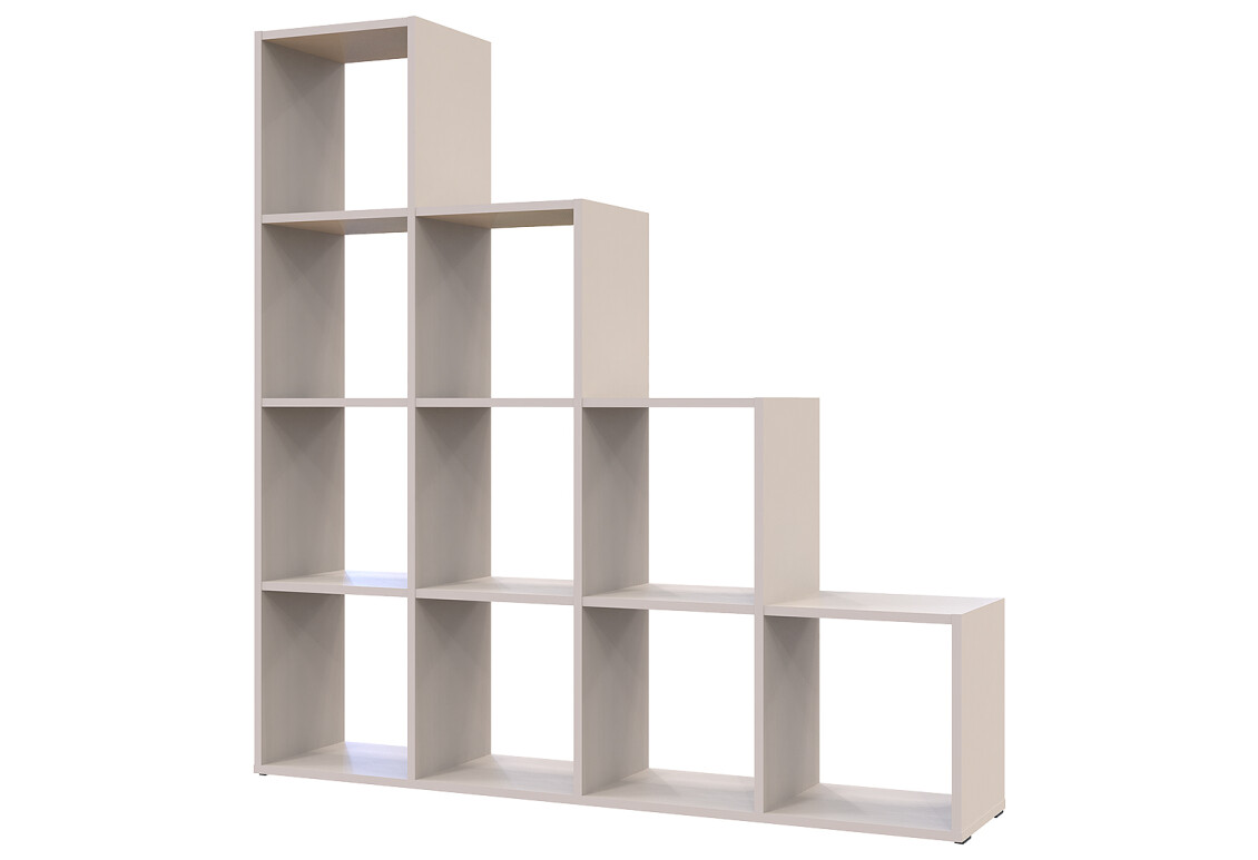 Фото Стелаж Doros Степ 4х4 відкритий 136 см Кашемір 