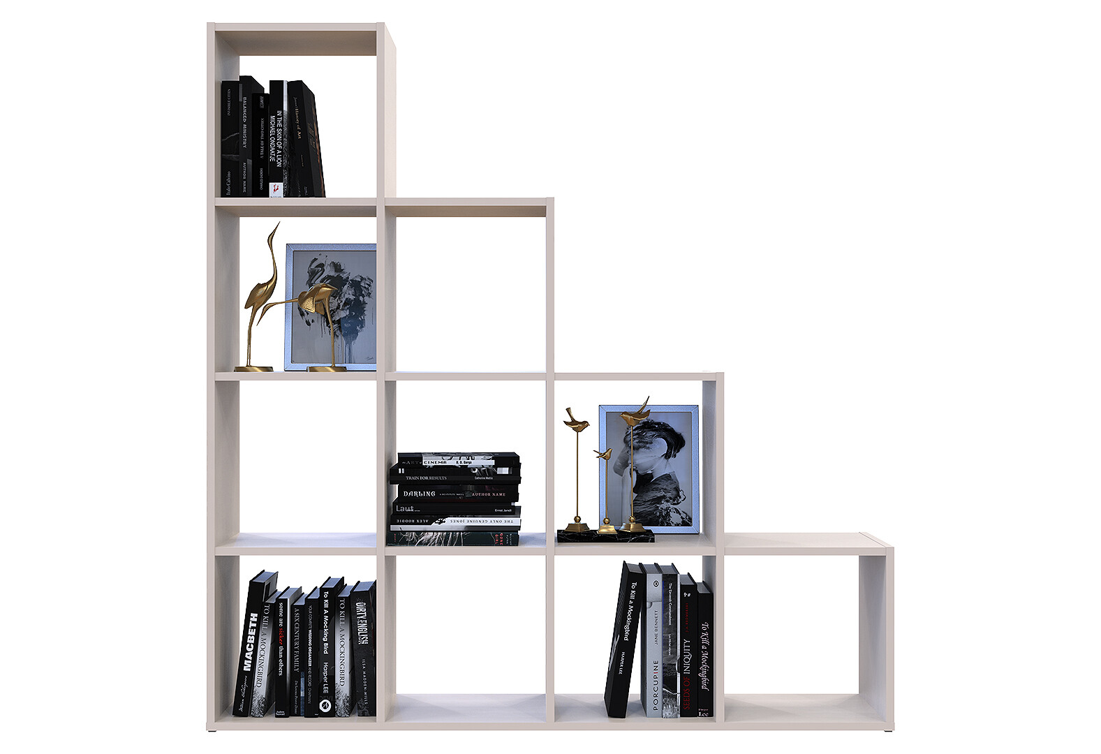 Фото 5 - Стелаж Doros Степ 4х4 відкритий 136 см Кашемір 