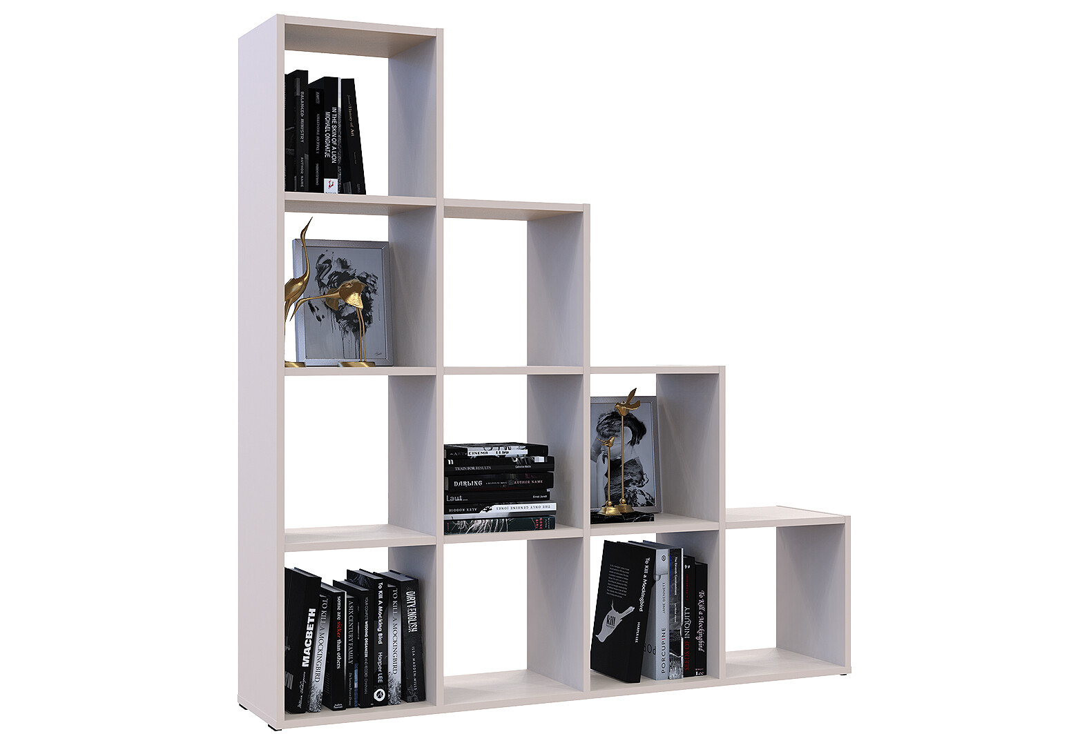 Фото 6 - Стелаж Doros Степ 4х4 відкритий 136 см Кашемір 