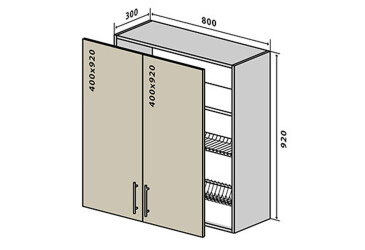 Фото В49 Тумба 2Д 80 Сушка Лори Люкс / Lori Luxe Вип-Мастер
