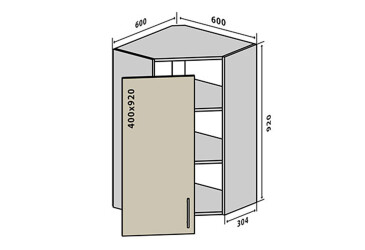 Фото В54 Тумба 1Д 60 Лорі Люкс / Lori Luxe VIP-master