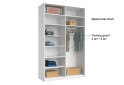 Фото 5 - Шкаф-купе MiroMark Бартон 1.5х2.4м без зеркал, супер мат белый