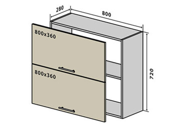 Фото В21 Тумба 2Д 80 Вудлайн / WoodLine Вип-Мастер