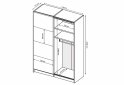 Image 8 - Шафа-купе MiroMark Бартон 1.5х2.4м без дзеркал, супер мат білий 