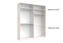 Изображение 7 - Шкаф-купе MiroMark Бартон 2.0х2.4м без зеркал, супер мат белый