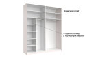 Изображение 8 - Шкаф-купе MiroMark Бартон 2.0х2.4м без зеркал, супер мат белый