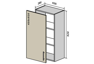 Image В44 Тумба 1Д 45 Вудлайн / WoodLine Вип-Мастер