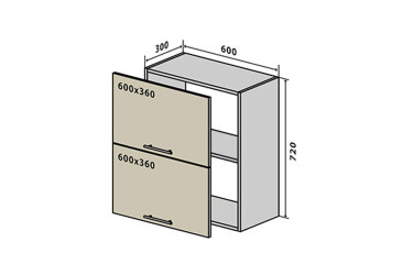 Фото В20 Тумба 2Д 60 Вудлайн Люкс / WoodLine Luxe Вип-Мастер