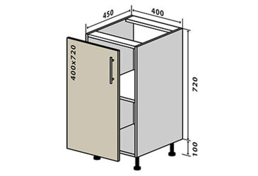 Image Н3 Тумба 1Д 40 Вудлайн / WoodLine VIP-master