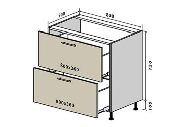 Фото Н11 Тумба 2Ш 80 Вудлайн Люкс / WoodLine Luxe Вип-Мастер