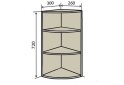 Image 1 - В15R Полиці кутові 72 Вудлайн Люкс / WoodLine Luxe VIP-master