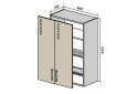 Image 1 - В47 Тумба 2Д 60 Сушка Вудлайн Люкс / WoodLine Luxe VIP-master